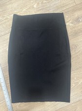 Hybrid Co.stretch black knit Pencil Skirt. SzMed.made In USA.