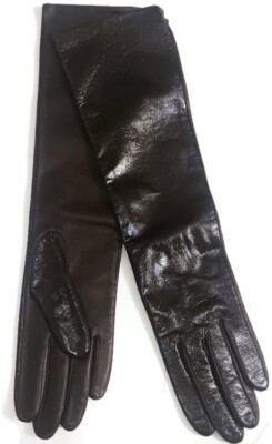 Leather Gloves Ladies Dress Gloves Amazon Women's Three-Point Long Opera Leather Gloves With Buttons Leather Gloves Ladies Dress Gloves Amazon Women's Three-Point Long Opera Leather Gloves With Buttons