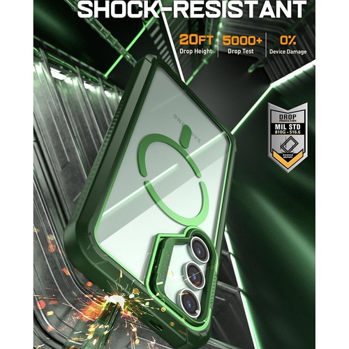 For Galaxy S24 Plus Case Bumper Shockproof Poetic Cover w/Screen Protector Green - 第 6/6 張圖片