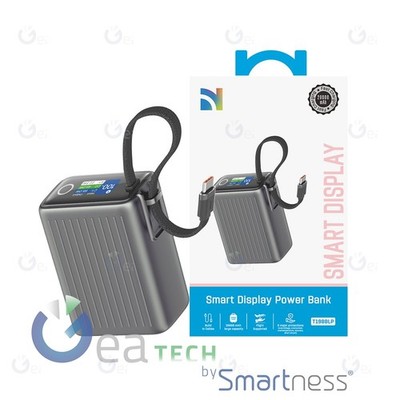 NCC POWER BANK 20000MAH 65W Tragbares USB-C Ladegerät T198BLP Dunkelgrau
