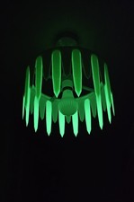Glow in the Dark Crystal Light Shade – Ceiling Pendant Gem shard design 