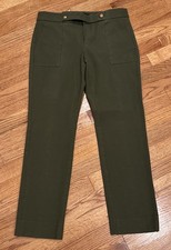Banana Republic Women s Olive Green High Rise Twill Pants Size 2