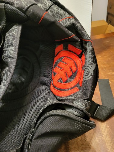Vintage Element Skateboard Backpack Black Red Logo 90s - Picture 6 of 17