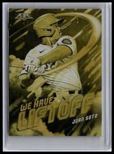 2021 Topps Fire #WHL-19 Juan Soto We Have Liftoff Gold Minted