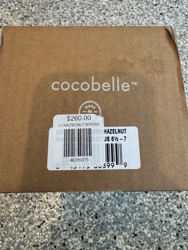 Cocobelle Brera Leather Slide Sandals Brown Size 37 BNWB - Picture 9 of 9
