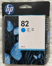New Genuine HP 82 Cyan DesignJet Ink Cartridge 69ml C4911A Exp 06/2019 sealed