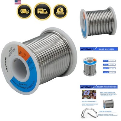60/40 solder for stained glass solder wire 450g1LB，1/8''3mm Dia
