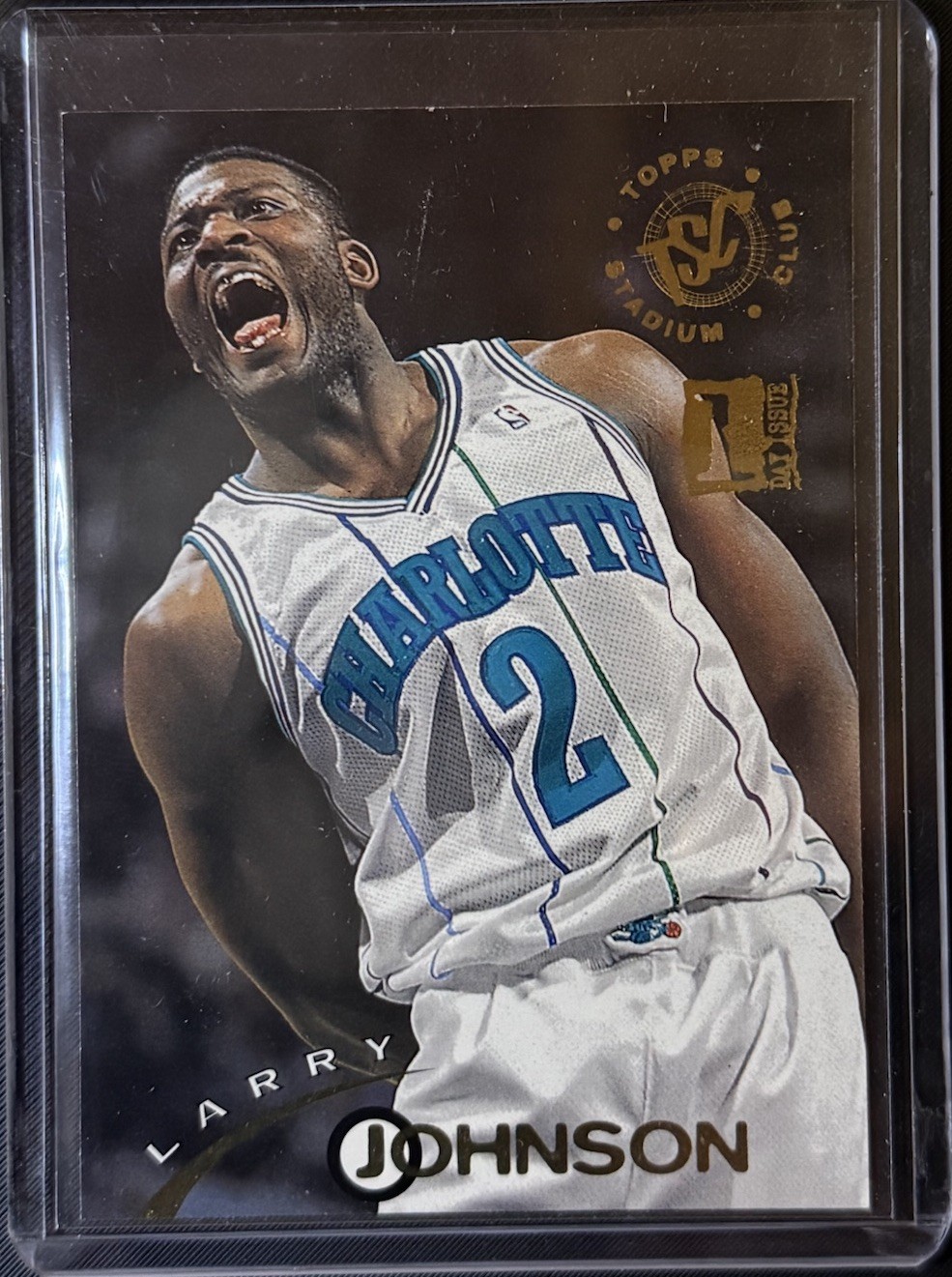 1994-95 Stadium Club #336 Larry Johnson 1st Day Issue