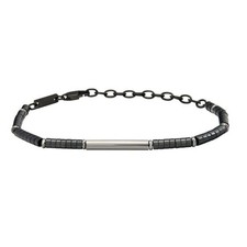 Bracciale Uomo Breil TJ3639 Argento puro 925 Nero