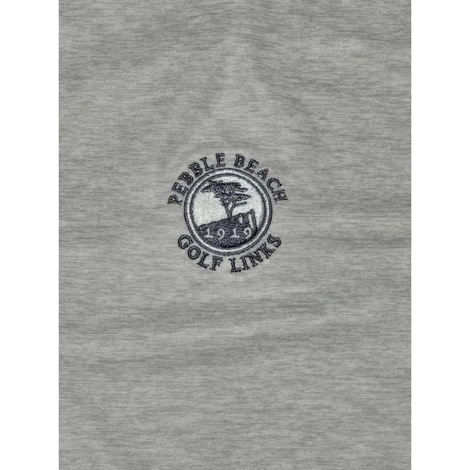 Pullover de golf de playa de guijarros recto para hombre manga larga cuarto cremallera camisa L Foto 2 de 4