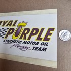 VINTAGE 6" ROYAL PURPLE SYNTHETIC MOTOR OIL RACING TEAM STICKER AUTOMOTIVE RACE — photo 5