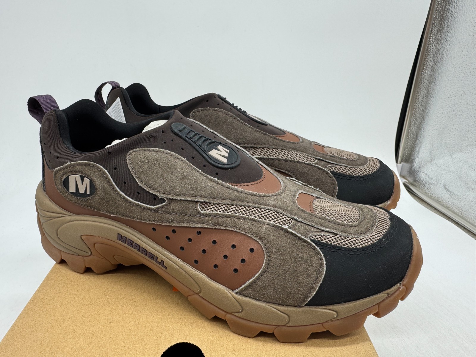 Merrell Moc Speed Streak Evo SE Sneakers Scamosciate Uomo Bracken Plum Slip On 9