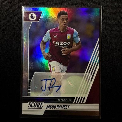 JACOB RAMSEY 2/6 AUTO SIGNATURE PANINI SCORE PREMIER LEAGUE 2022-23 ASTON VILLA