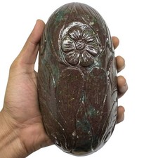 2 KG+ Certified Unheated Natural Ruby Hand Carved Huge Museum Size Gemstone