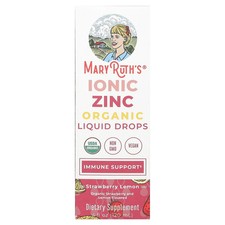 Organic Ionic Zinc Liquid Drops, Strawberry Lemon, 3 mg, 4 fl oz 120 ml 