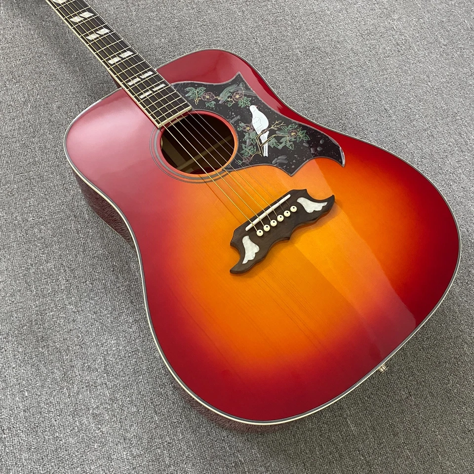 Guitarra Acústica Dove Hummingbird Vintage Cherry Sunburst con Pastilla Venta Caliente Foto 3 de 4