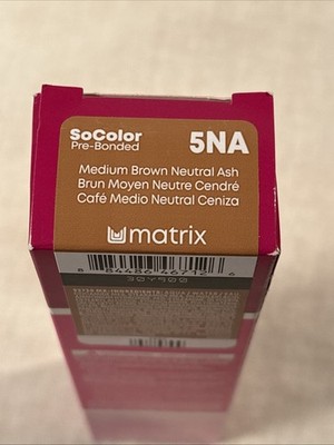 Matrix Socolor Pre-Bonded 5NA Medium Brown Neutral Ash Permanent Hair Color 3oz