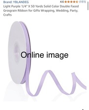 Light Purple Satin Ribbon 1/4" X 50 Yards Solid Color