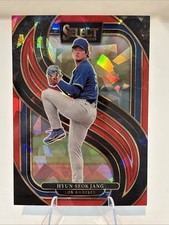 2025 Panini Select Baseball Red & Black Cracked Ice /199 #173 Hyun-Seok Jang