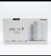 NEW NETGEAR Orbi 770 Series Tri-Band WiFi 7 Mesh Network System RBE773  3 Pack