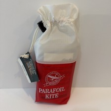 VTG EDDIE BAUER PARAFOIL KITE Frameless Pocket Kite Red White Blue NEW