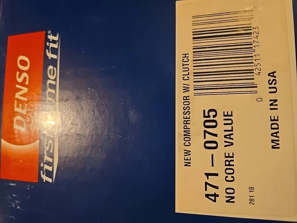 A/C Compressor & Clutch-New DENSO 471-0705 — 第 2/4 张图片