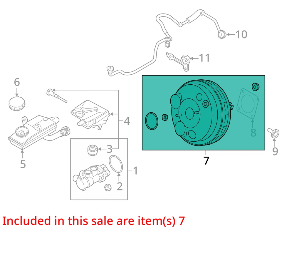 Potenciador de freno AWD compatible con Lincoln MKC 694340 15-19 Foto 2 de 4