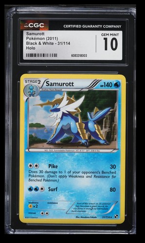 Samurott graded CGC 10 for sale on eBay