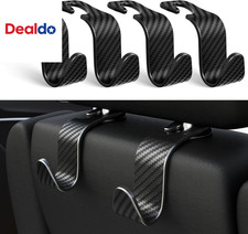 4 Pack Universal Car Headrest Hooks Heavy Duty Purse  Bag Organizer