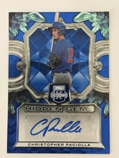 2023 Panini Elite Extra Edition Christopher Paciolla RC Auto Hidden Gems HG-CPL