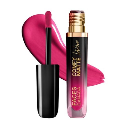 FACESCANADA Comfy Matte Wow Liquid Lipstick - Fuschia Fun 06, (3.8Ml)