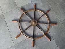 Antikes Steurrad Schiffssteuerrad Rosebank Ironworks Edinburch Brown Bros & Co