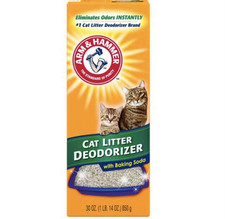 Arm Hammer Cat Litter Deodorizer with Baking Soda Model, 30 oz Odor Control