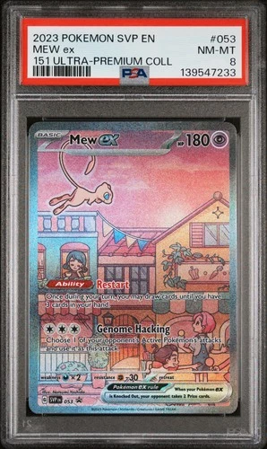 2023 POKEMON SVP PROMO 151 ULTRA-PREMIUM COLLECTION #053 MEW EX PSA 8