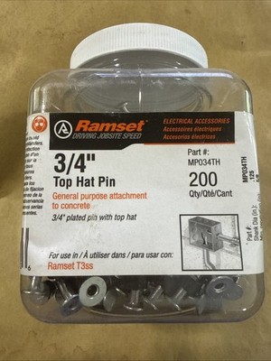 Ramset 3/4 Top Hat Pin QTY 200