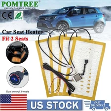 New Universal Built-in Car Seat Heater Kit Fit 2 Seat 12V Alloy Wire Heating Pad