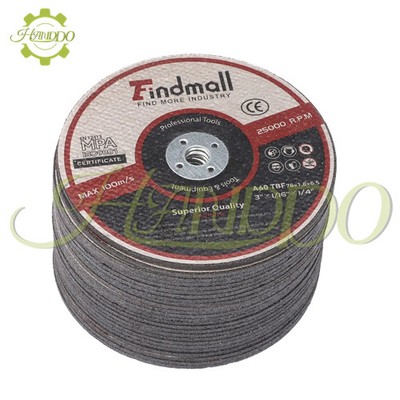 25 × Metal and Stainless Steel Cut Off Wheels for Die Grinders, 3''× 1/16'' × 1/4''