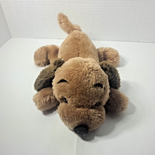 Vintage 1973 R Dakin  Co 12" Drooper Dog BROWN Plush Stuffed Puppy Dog Weighted