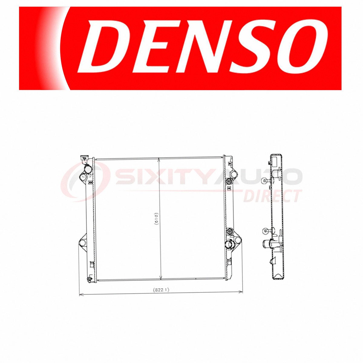 DENSO 221-3125 Radiator for CU2581 8012581 433870 3343 3150 2690 16400-50313 vc