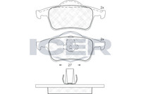 Bremsbelagsatz Hinten Ate-System FüR Volvo S60 I 384 S70 874 S80 99-10 306483820