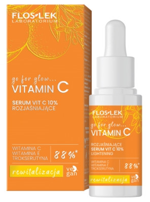 Floslek Go For Glow Vitamin C Serum 10% Aufheller 30ml