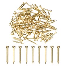 100-Pack Small Nails, 1.5mm x 15mm Brass Nails Round Head Hardware