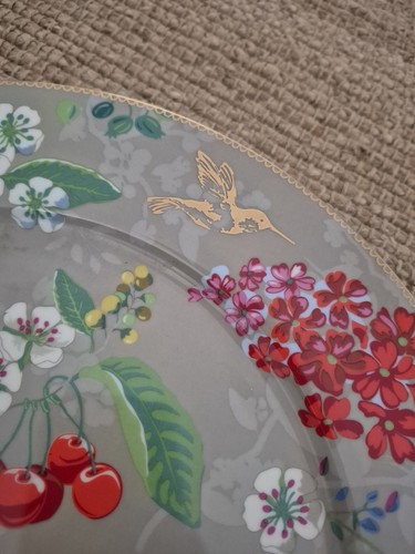 NEW Pip Studio Hummingbirds Khaki Underplate Platter 32cm - Picture 2 of 5