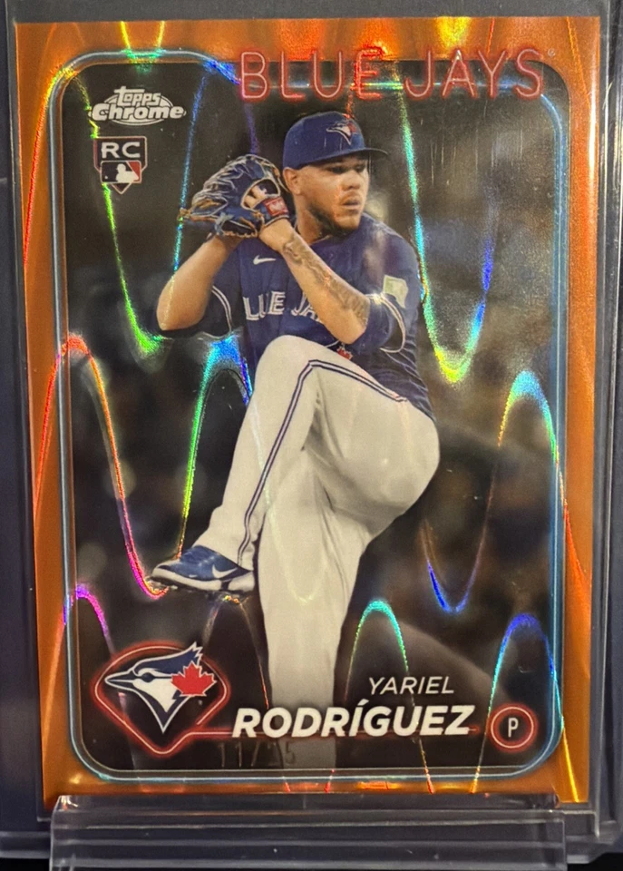 2024 Topps Chrome US - Yariel Rodriguez #USC107 Orange Refractor /25 (RC) - Image 2 of 4