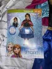Anna Frozen Toddler costume 3T - 4T Disney Halloween Dress Up Kids Girls New