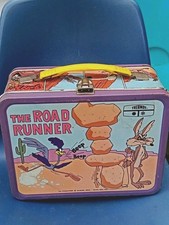 Vintage The Road Runner Metal Lunchbox 1970s