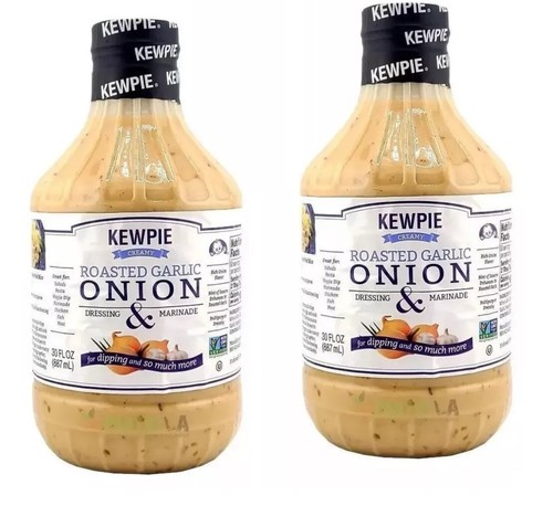 NEW 2-PACK Kewpie Roasted Garlic Onion Dressing Marinade 30 Oz (887 mL) Each