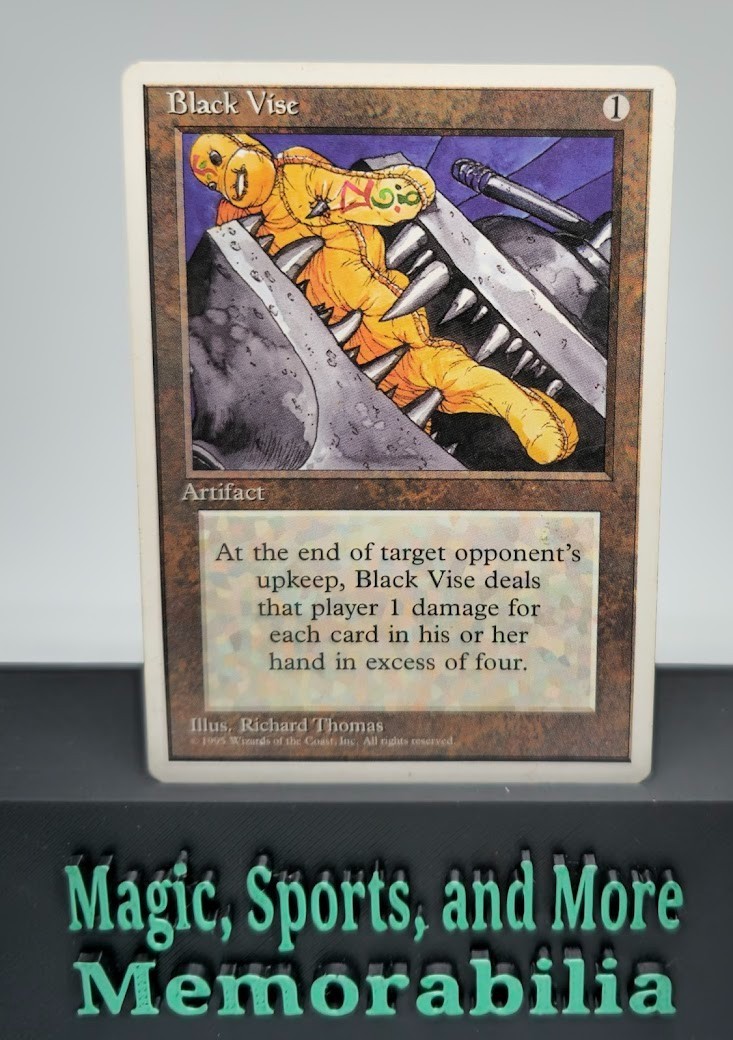 MTG Black Vise Fourth Edition Normal Uncommon English Magic The Gathering LP