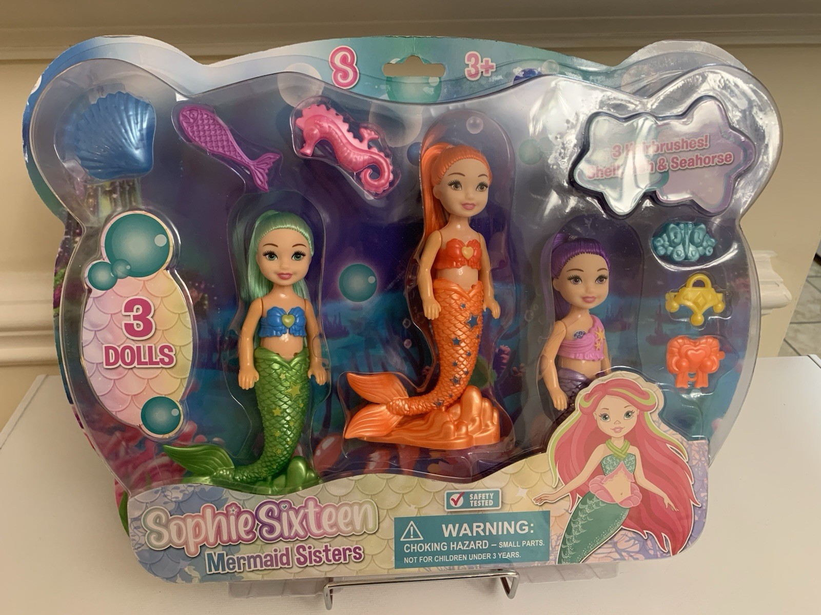 Lollipop SophieSixteen Mermaid Sisters 3 Dolls Play Set- New