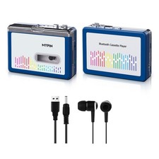 Bluetooth Cassette Player with Headphone, Tape Player Bluetooth Output to Hea...